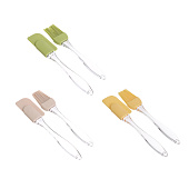 Набор для выпечки 2пр: кисточка 16см, лопатка 18см, силикон