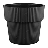 Горшок Алемар VipSet 4,8л d21,5 черный с дренажной системой