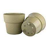 Горшок Алемар VipSet 4,8л d21,5 оливка с дренажной системой (уп.5)