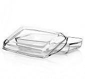 Форма для запекания 2л 275*137мм с крышкой, упрочн. жаропрочное стекло