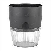 Горшок Аквадуэт 2,6л D15,5 антрацит с фитильным поливом (уп.12)