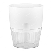 Горшок Аквадуэт 2,6л D15,5 белый с фитильным поливом (уп.12)