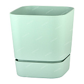 Горшок Гранд Квадрат 2,7л 15*15*15 мята с поддоном (уп.9)