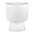 Горшок Бекер 2,8л D17,5 белый с поддоном (уп.8)
