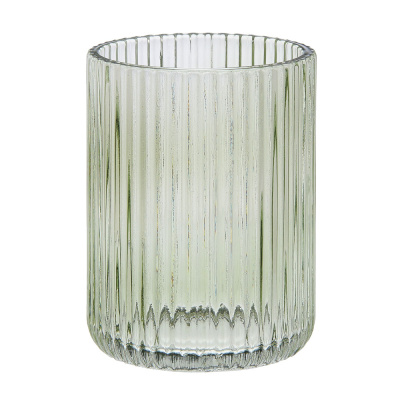 Стакан для ванной комнаты 7х7х9,5см стекло, зеленый