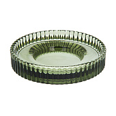 Мыльница 10x10x2,2см стекло, зеленый