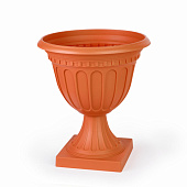 Горшок-вазон Олимпия на высокой ножке 12л коричневый (уп.5)