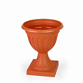 Горшок-вазон Олимпия на высокой ножке 18л коричневый (уп.4)