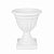 Горшок-вазон Олимпия на высокой ножке 18л белый (уп.4)