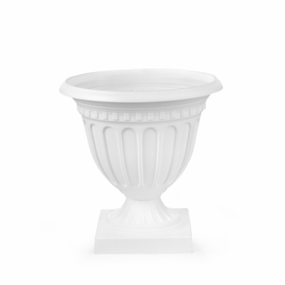 Горшок-вазон Олимпия 9л белый (уп.6)