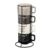 Набор из 4-х кружек Формула энергии 250мл на метал/подстав (уп.8)