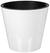 Горшок Rosemary 16л D330мм Белый с дренажной вставкой на колесиках (уп.4)