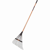 Грабли веерные 20 зубьев с дюралюминиевым черенком KOPPER.TOOLS