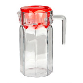 Кувшин Кошем 1,25л красная крышка, индивид/упак (уп.6)