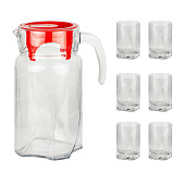 Набор для напитков Луна: графин 1700мл+6 стаканов (уп.4)