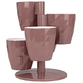 Каскад цветочный из 4-х горшков RUBY 1л Мокачино (уп.6)