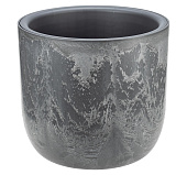 Кашпо МИКРИТ 3,7л D220мм серый слайн со вставкой (уп.8)