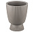 Кашпо ВЕЛЬВЕТ 3,7л D220мм французcкий серый со вставкой (уп.8)