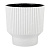 Горшок АРКАДА 16,2л d30 h30 БЕЛЫЙ с вкладкой (уп.1)