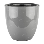 Горшок СИРИУС 16,5л d30 Серый муссон с вкладкой (уп.1)