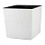 Горшок КВАДРО 23,4л d30 h30 БЕЛЫЙ с вкладкой (уп.2)