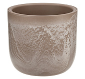 Кашпо МИКРИТ 3,7л D220мм бежевый слайн со вставкой (уп.8)