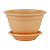 Горшок Приз 0,2л d100*50 h60мм бежевый с поддоном (уп.270)