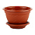Горшок Приз 0,2л d100*50 h60мм терракотовый с поддоном (уп.270/540)