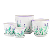 Набор горшков Лаванда из 4-х 0,4/1/2,5/5л