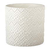 Горшок Цилиндр Бисер 1,82л d15 белый без поддона (уп.10)