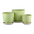 Набор горшков Крокус Гнездо зеленый из 3-х 0,7/1,4/2,3л (уп.1)