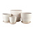 Набор горшков Крокус Халва белый из 4-х 0,7/1,4/2,3/4,2л (уп.1)