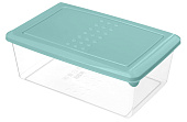 Контейнер для продуктов Асти 1,05л прямоугольный, зеленый (уп.24)