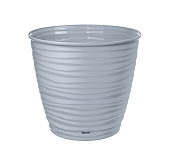 Горшок Саффрон 2,6л D177мм серый с поддоном (уп.24)