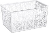 Корзинка универсальная Линден 6,7л 290х190х150мм белый (уп.12)
