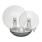 Набор столовый посуды 18пр ГРЕЙ