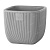 Горшок Фабио VipSet 1,95л серый с дренажной системой (уп.8)