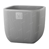 Горшок Фабио VipSet 4,7л серый с дренажной системой (уп.8)