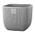 Горшок Фабио VipSet 4,7л серый с дренажной системой (уп.8)