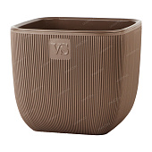 Горшок Фабио VipSet 4,7л шоколад с дренажной системой (уп.8)
