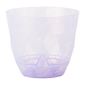Горшок Лаурель 1,3л D145мм сиреневый транспарент с поддоном (уп.20)