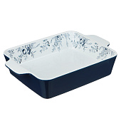Форма для запекания 28,2х19,5х5,8см прямоугольная, цветы, керамика