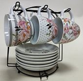 Набор чайный 12пр 180мл на метал/стенде Вдохновение (уп.6)