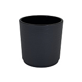 Горшок Вега 3,25л d17 h17 антрацит с вкладкой (уп.9)