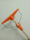 Швабра-тряпкодержатель пластик с дерев.черенком 250мм