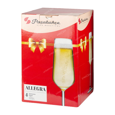 Набор из 4-х бокалов АЛЛЕГРА 195мл