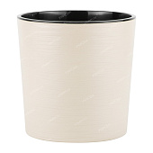 Горшок Вега 2л d14 h14 ванильный с вкладкой (уп.9)
