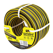 Шланг поливочный Жук Комфорт 1/2" 3-х слойный жёлтый (бухта 25 метров)