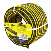 Шланг поливочный Жук Комфорт 3/4" 3-х слойный жёлтый (бухта 25 метров)