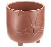 Кашпо БАСЯ 0,65л D115мм Терракотовый со вставкой (уп.6)